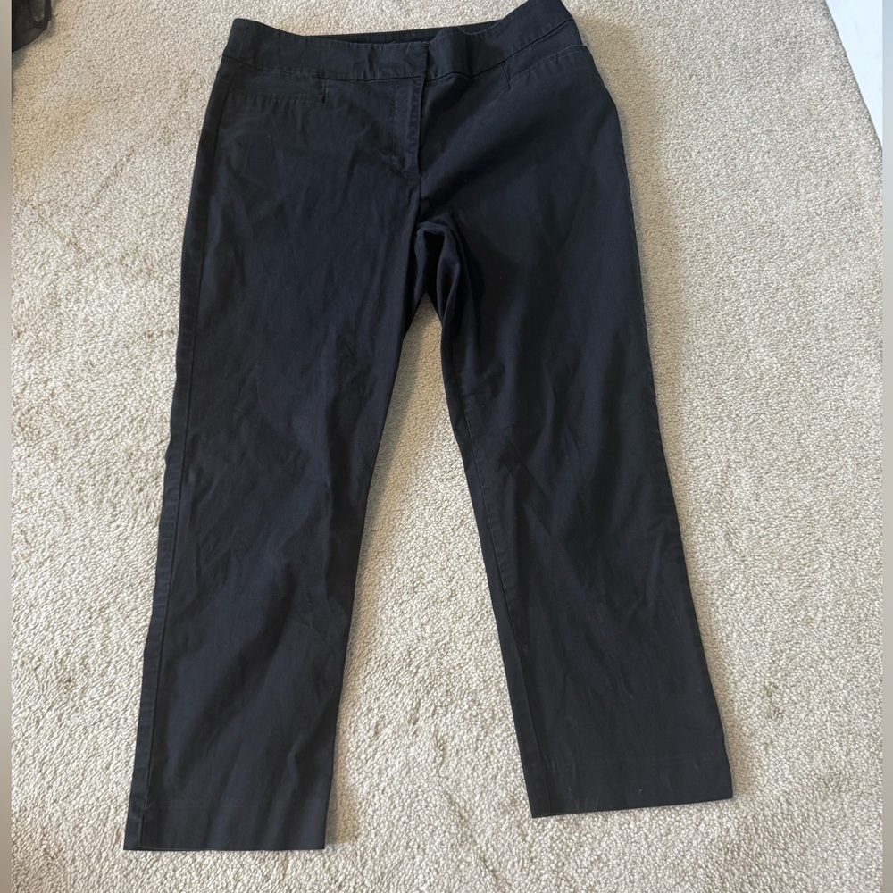 Ann Taylor Black cropped Trousers